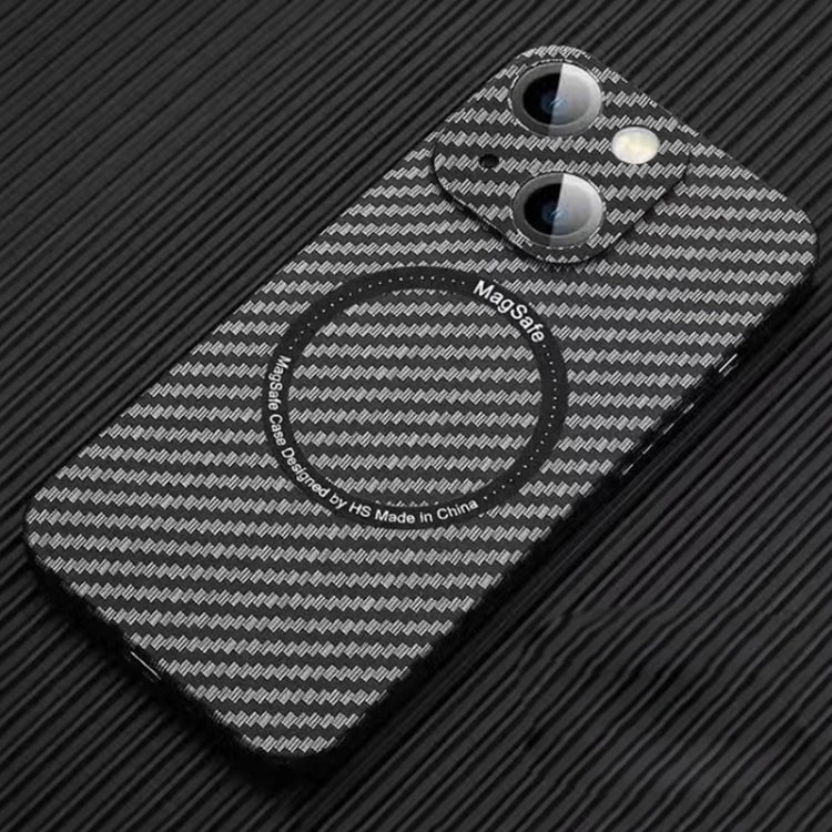MagSafe Magnetic PC Carbon Fiber Phone Case with Lens Film, For iPhone 16 Pro Max, For iPhone 16 Pro, For iPhone 16 Plus, For iPhone 16, For iPhone 14 Plus, For iPhone 14, For iPhone 14 Pro, For iPhone 14 Pro Max