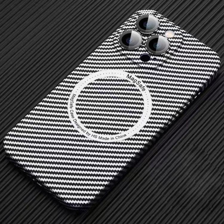 MagSafe Magnetic PC Carbon Fiber Phone Case with Lens Film, For iPhone 11 Pro