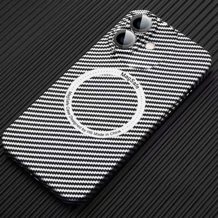 MagSafe Magnetic PC Carbon Fiber Phone Case with Lens Film, For iPhone 16 Pro Max, For iPhone 16 Pro, For iPhone 16 Plus, For iPhone 16, For iPhone 14 Plus, For iPhone 14, For iPhone 14 Pro, For iPhone 14 Pro Max