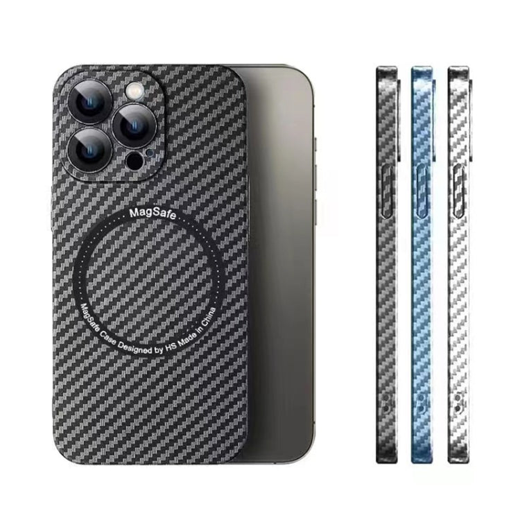 MagSafe Magnetic PC Carbon Fiber Phone Case with Lens Film, For iPhone 11 Pro