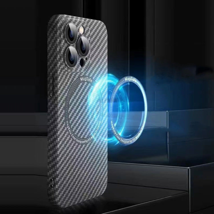 MagSafe Magnetic PC Carbon Fiber Phone Case with Lens Film, For iPhone 11 Pro