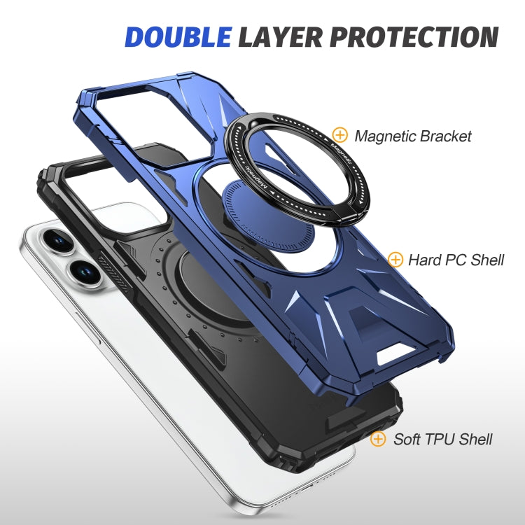 MagSafe Magnetic Shockproof Phone Case with Ring Holder, For iPhone 15 Plus, For iPhone 15, For iPhone 14 Plus