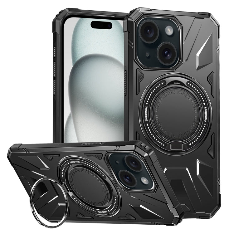 MagSafe Magnetic Shockproof Phone Case with Ring Holder, For iPhone 15 Plus, For iPhone 15, For iPhone 14 Plus
