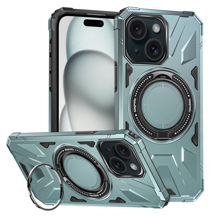 MagSafe Magnetic Shockproof Phone Case with Ring Holder, For iPhone 15 Plus, For iPhone 15, For iPhone 14 Plus