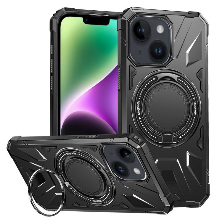 MagSafe Magnetic Shockproof Phone Case with Ring Holder, For iPhone 15 Plus, For iPhone 15, For iPhone 14 Plus