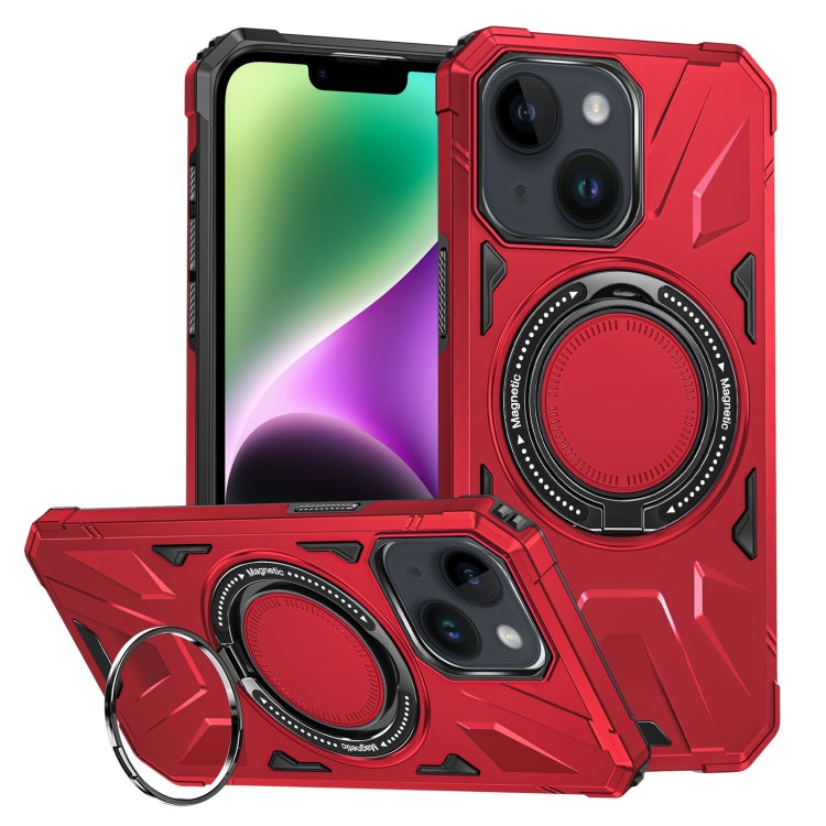 MagSafe Magnetic Shockproof Phone Case with Ring Holder, For iPhone 15 Plus, For iPhone 15, For iPhone 14 Plus