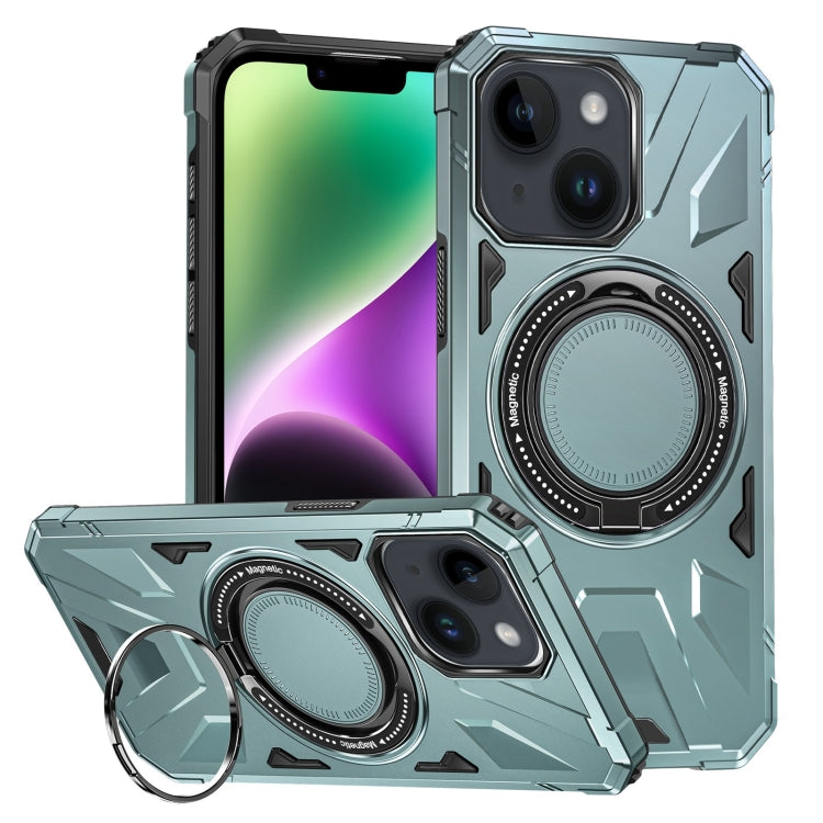 MagSafe Magnetic Shockproof Phone Case with Ring Holder, For iPhone 15 Plus, For iPhone 15, For iPhone 14 Plus