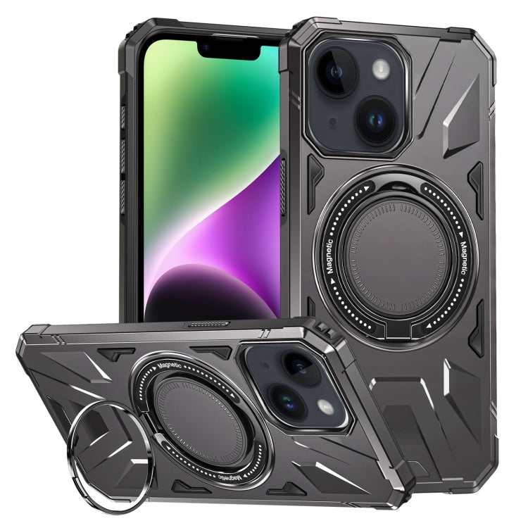 MagSafe Magnetic Shockproof Phone Case with Ring Holder, For iPhone 15 Plus, For iPhone 15, For iPhone 14 Plus