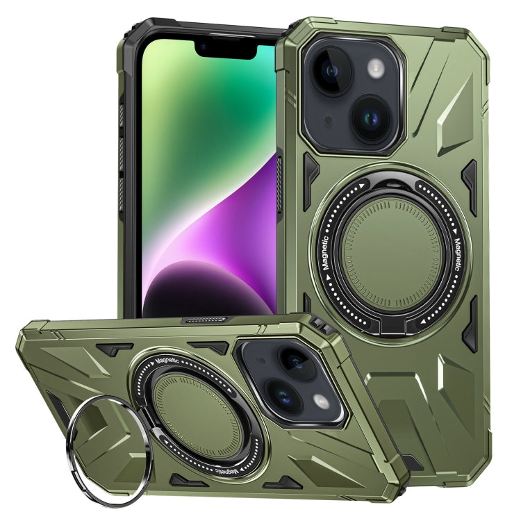 MagSafe Magnetic Shockproof Phone Case with Ring Holder, For iPhone 15 Plus, For iPhone 15, For iPhone 14 Plus