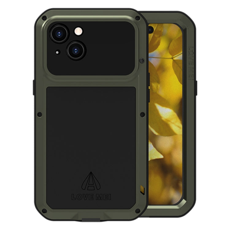 LOVE MEI Metal Shockproof Life Waterproof Dustproof Phone Case, For iPhone 15 Pro, For iPhone 15 Plus, For iPhone 15