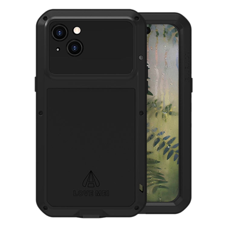 LOVE MEI Metal Shockproof Life Waterproof Dustproof Phone Case, For iPhone 15 Pro, For iPhone 15 Plus, For iPhone 15