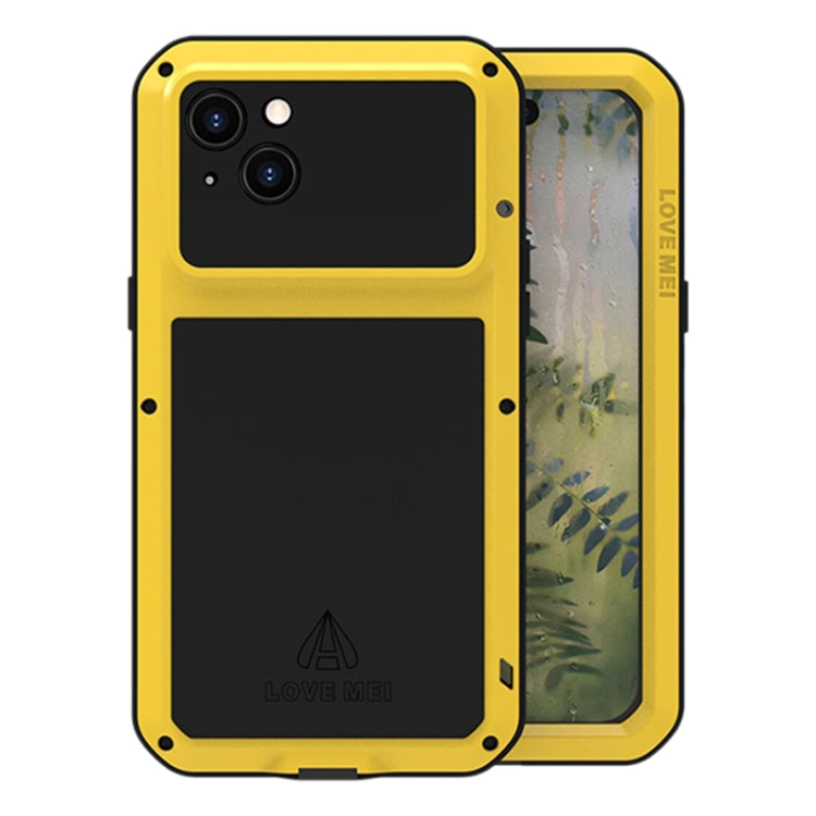 LOVE MEI Metal Shockproof Life Waterproof Dustproof Phone Case, For iPhone 15 Pro, For iPhone 15 Plus, For iPhone 15