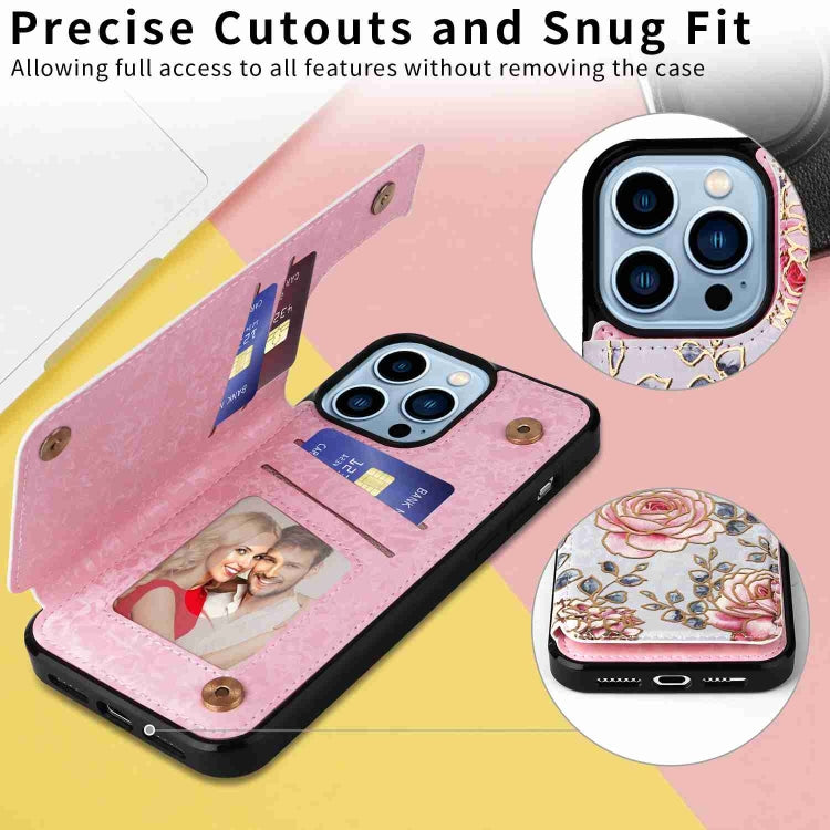 Printed Double Buckle RFID Anti-theft Phone Case