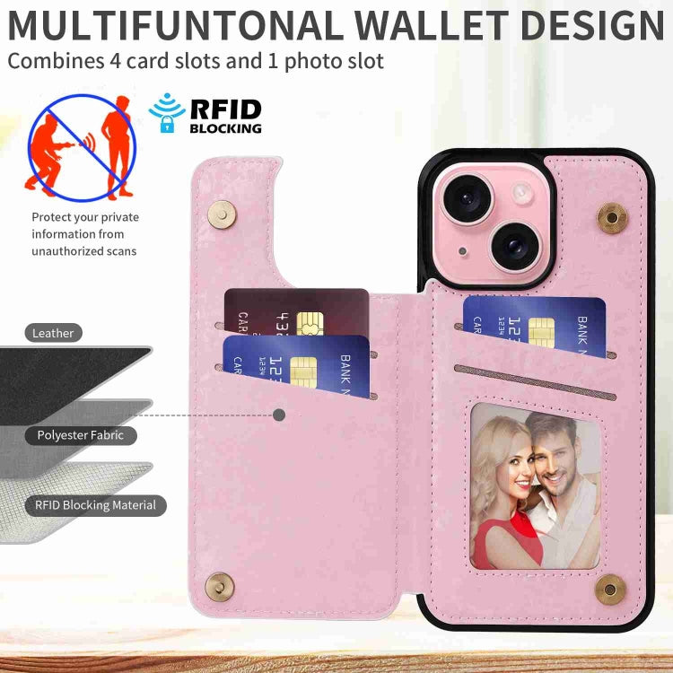Printed Double Buckle RFID Anti-theft Phone Case
