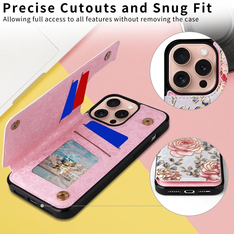 Printed Double Buckle RFID Anti-theft Phone Case