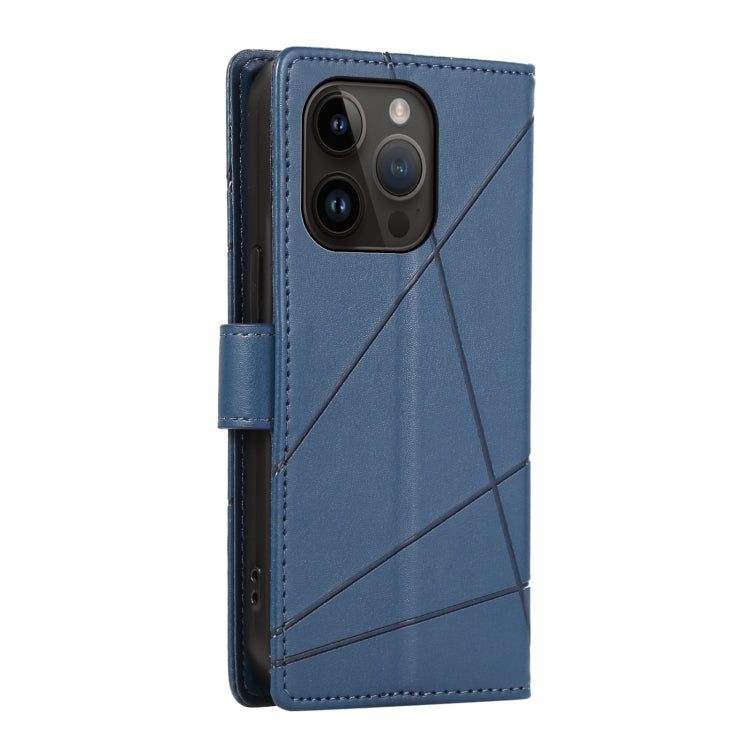 PU Genuine Leather Texture Embossed Line Phone Case