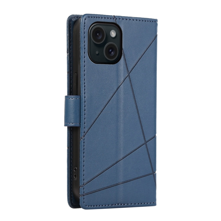 PU Genuine Leather Texture Embossed Line Phone Case