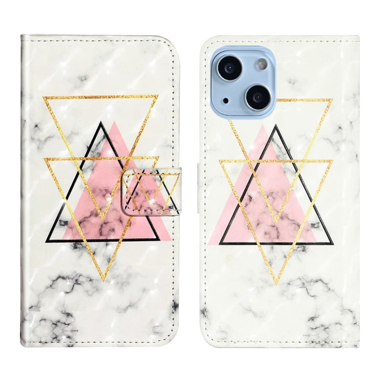 Oil Embossed 3D Drawing Leather Phone Case, For iPhone 13 Pro, For iPhone 13