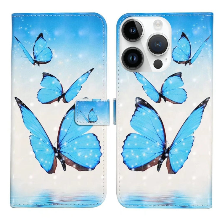 Oil Embossed 3D Drawing Leather Phone Case, For iPhone 13 Pro, For iPhone 13