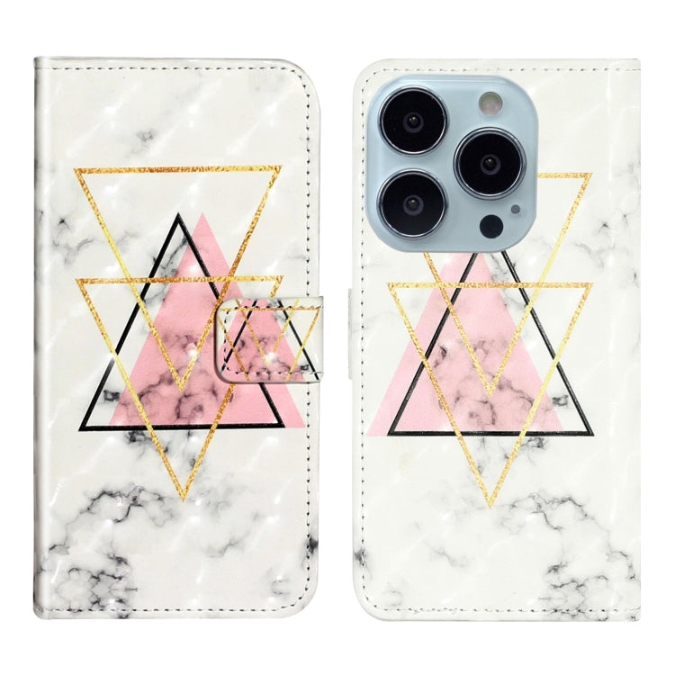 Oil Embossed 3D Drawing Leather Phone Case, For iPhone 13 Pro, For iPhone 13