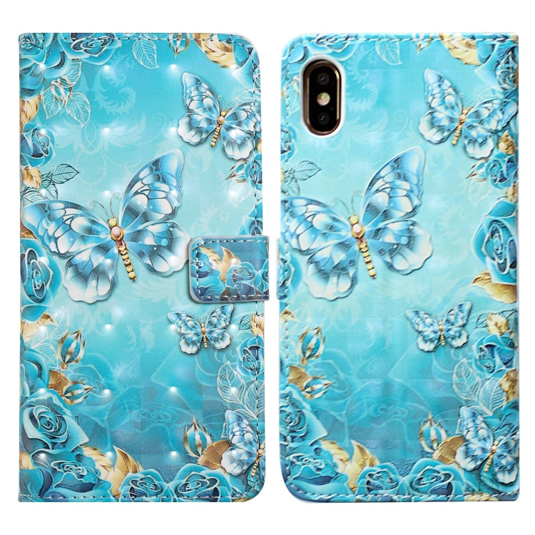 Oil Embossed 3D Drawing Leather Phone Case, For iPhone 11 Pro, For iPhone X / XS