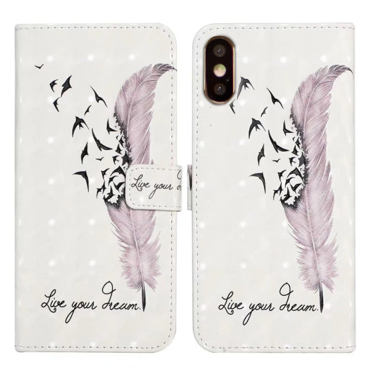 Oil Embossed 3D Drawing Leather Phone Case, For iPhone 11 Pro, For iPhone X / XS
