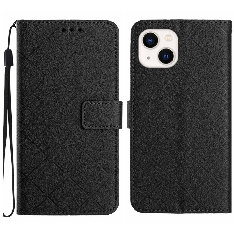 Rhombic Grid Texture Leather Phone Case, For iPhone 16, For iPhone 15 Pro Max, For iPhone 15 Pro, For iPhone 15 Plus