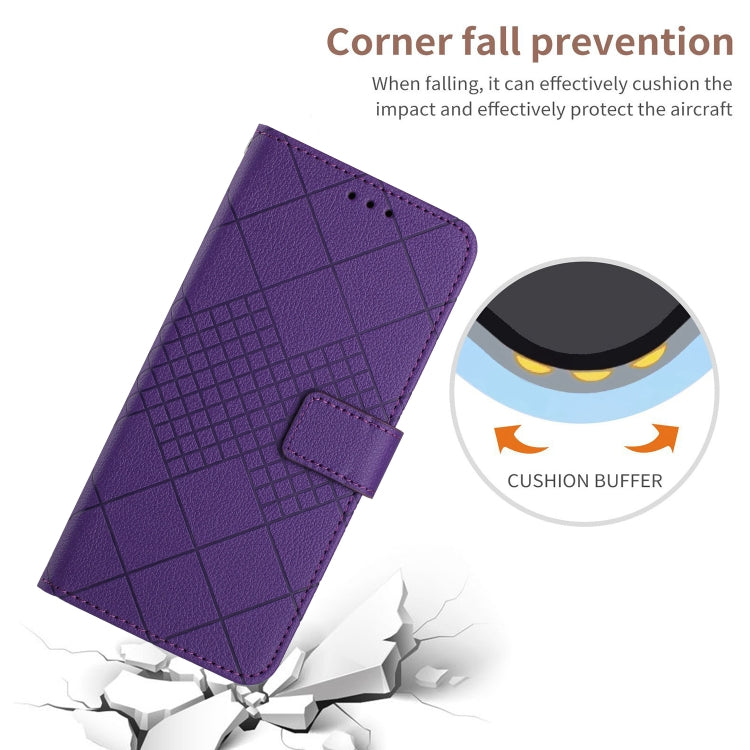 Rhombic Grid Texture Leather Phone Case, For iPhone 15, For iPhone 14 Plus, For iPhone 14, For iPhone 14 Pro