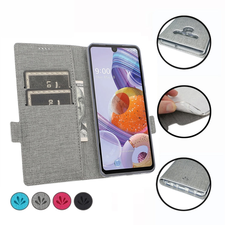 ViLi Side Button Magnetic Suction Type Shockproof TPU + PU Horizontal Flip Protective Case with Card Slot & Holder & Wallet, For LG Stylo 6