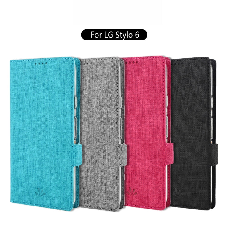 ViLi Side Button Magnetic Suction Type Shockproof TPU + PU Horizontal Flip Protective Case with Card Slot & Holder & Wallet, For LG Stylo 6