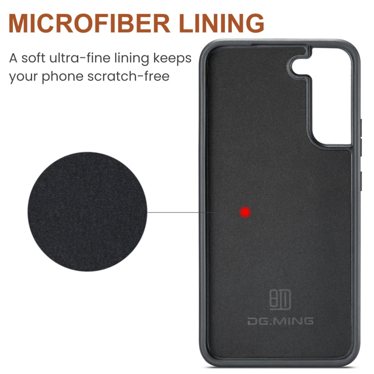 DG.MING M5 Series Zip RFID Multi Card Detachable Leather Phone Case, For Samsung Galaxy S22, For Samsung Galaxy S21 Ultra