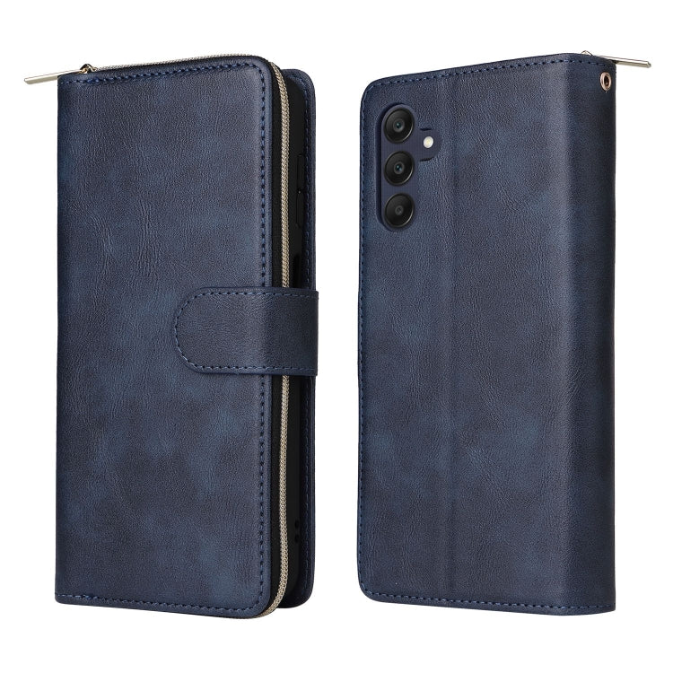 9-Card Slots Zipper Wallet Bag Leather Phone Case, For Samsung Galaxy A25, For Samsung Galaxy S23 FE 5G