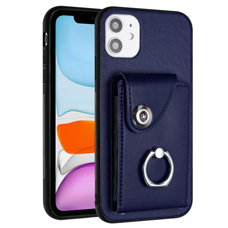 Organ Card Bag Ring Holder Phone Case, For iPhone 12 mini, For iPhone 11 Pro Max, For iPhone 11, For iPhone 11 Pro