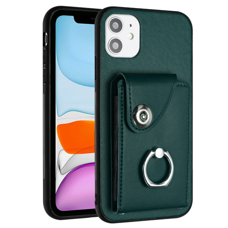 Organ Card Bag Ring Holder Phone Case, For iPhone 12 mini, For iPhone 11 Pro Max, For iPhone 11, For iPhone 11 Pro