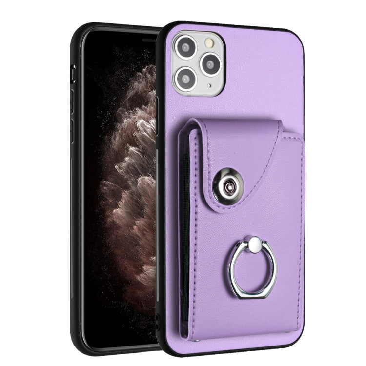 Organ Card Bag Ring Holder Phone Case, For iPhone 12 mini, For iPhone 11 Pro Max, For iPhone 11, For iPhone 11 Pro