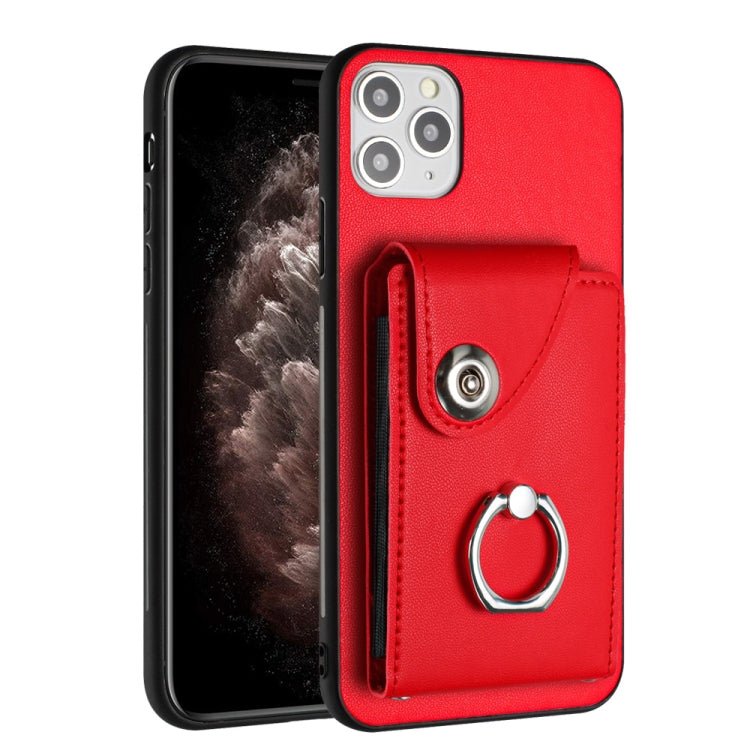 Organ Card Bag Ring Holder Phone Case, For iPhone 12 mini, For iPhone 11 Pro Max, For iPhone 11, For iPhone 11 Pro
