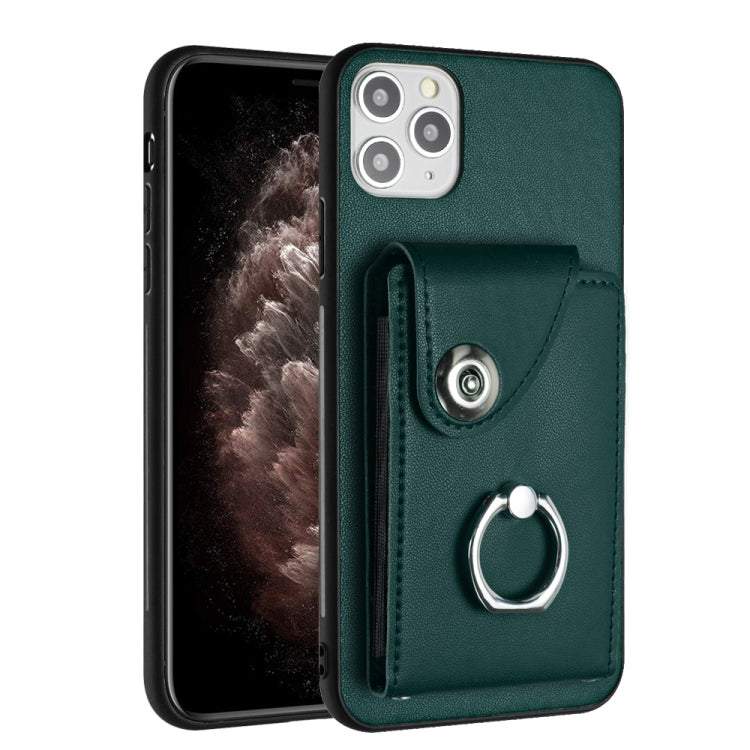 Organ Card Bag Ring Holder Phone Case, For iPhone 12 mini, For iPhone 11 Pro Max, For iPhone 11, For iPhone 11 Pro
