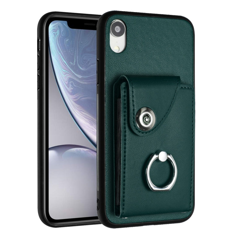 Organ Card Bag Ring Holder Phone Case, For iPhone 11 Pro, For iPhone X / XS, For iPhone XR, For iPhone XS Max