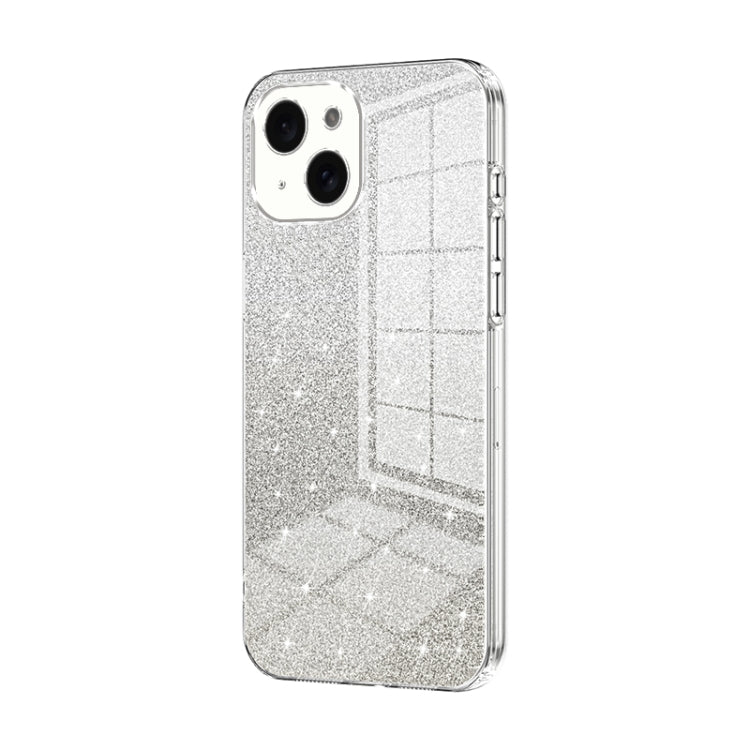 Gradient Glitter Powder Electroplated Phone Case, For iPhone 15 Plus, For iPhone 15, For iPhone 14 Plus