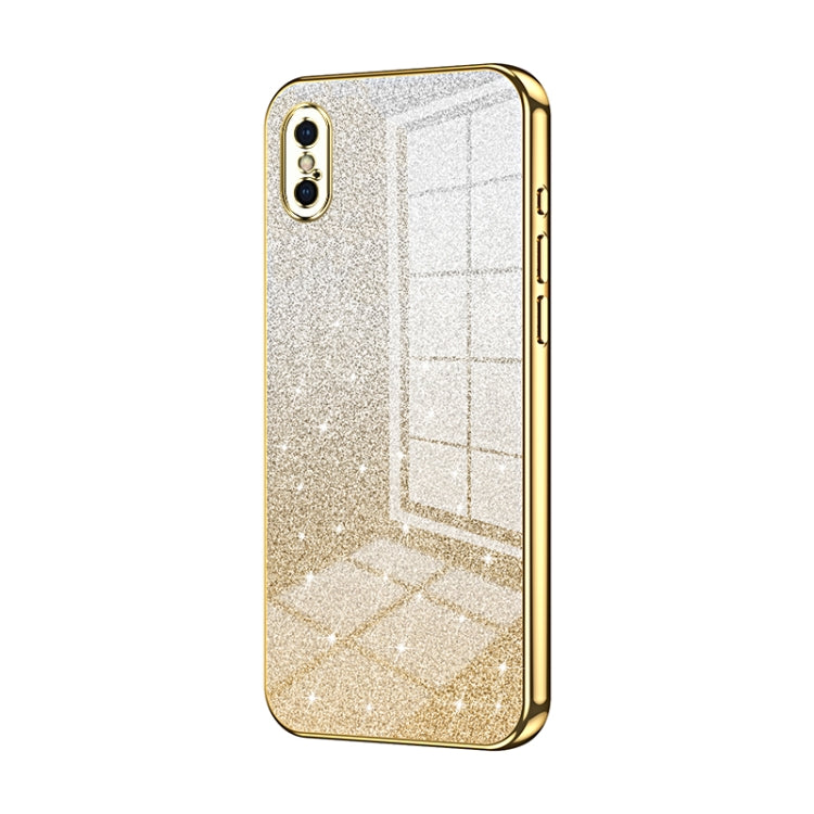 Gradient Glitter Powder Electroplated Phone Case, For iPhone 11 Pro, For iPhone X / XS, For iPhone XR