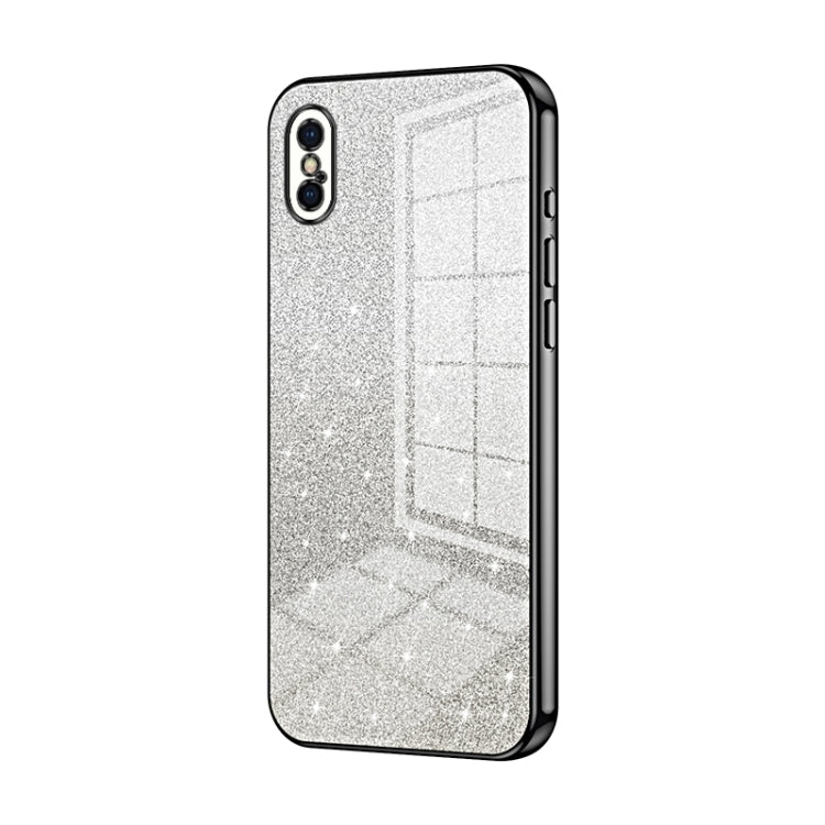Gradient Glitter Powder Electroplated Phone Case, For iPhone 11 Pro, For iPhone X / XS, For iPhone XR