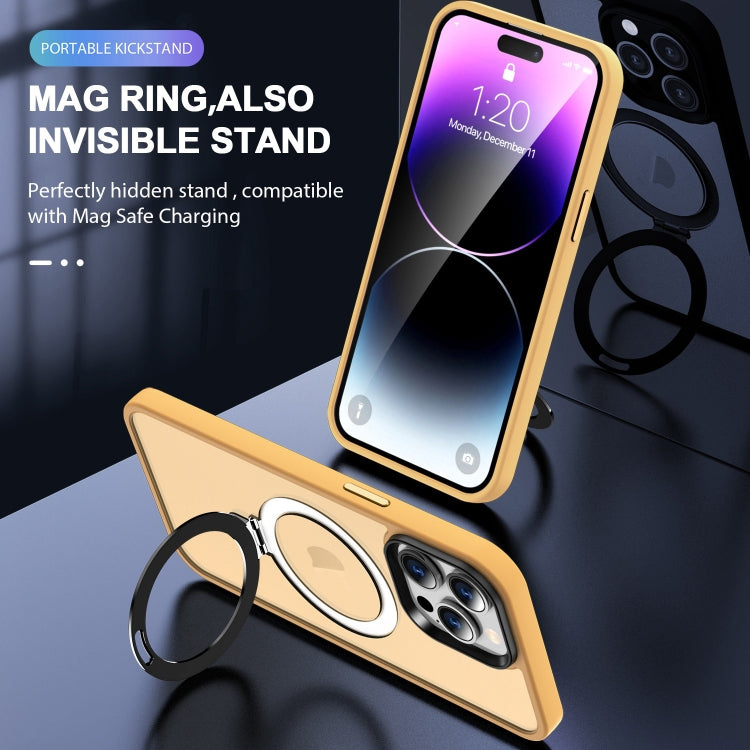 Skin-feel MagSafe Holder PC Hybrid TPU Phone Case, For iPhone 13, For iPhone 12, For iPhone 12 Pro Max