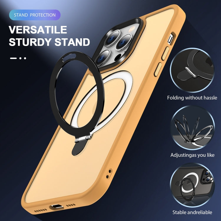 Skin-feel MagSafe Holder PC Hybrid TPU Phone Case, For iPhone 13, For iPhone 12, For iPhone 12 Pro Max