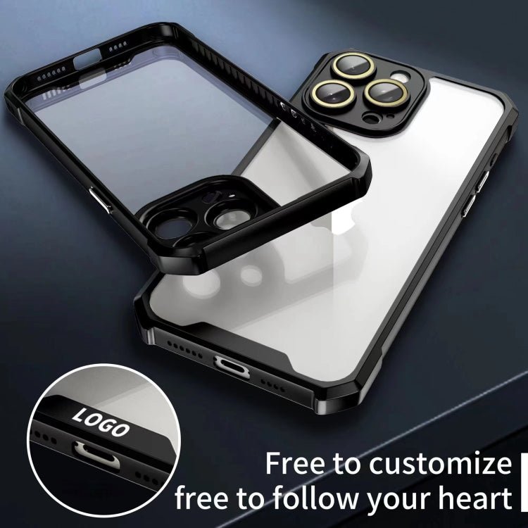 Shockproof Acrylic Phone Case with Lens Glass Film, For iPhone 15 Pro Max, For iPhone 15 Pro, For iPhone 15 Plus, For iPhone 15