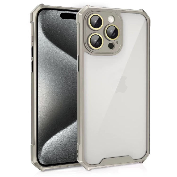 Shockproof Acrylic Phone Case with Lens Glass Film, For iPhone 15 Pro Max, For iPhone 15 Pro, For iPhone 15 Plus, For iPhone 15
