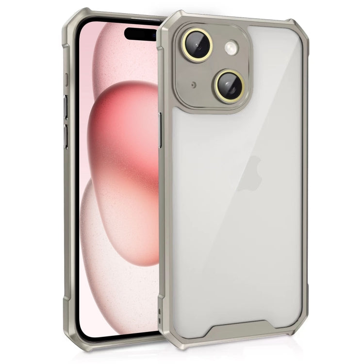 Shockproof Acrylic Phone Case with Lens Glass Film, For iPhone 15 Pro Max, For iPhone 15 Pro, For iPhone 15 Plus, For iPhone 15
