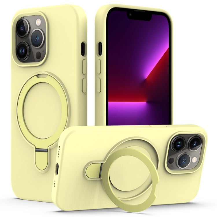 Liquid Silicone MagSafe Magnetic Phone Case with Ring Holder