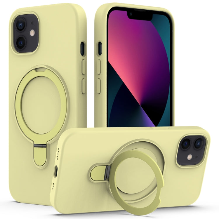 Liquid Silicone MagSafe Magnetic Phone Case with Ring Holder
