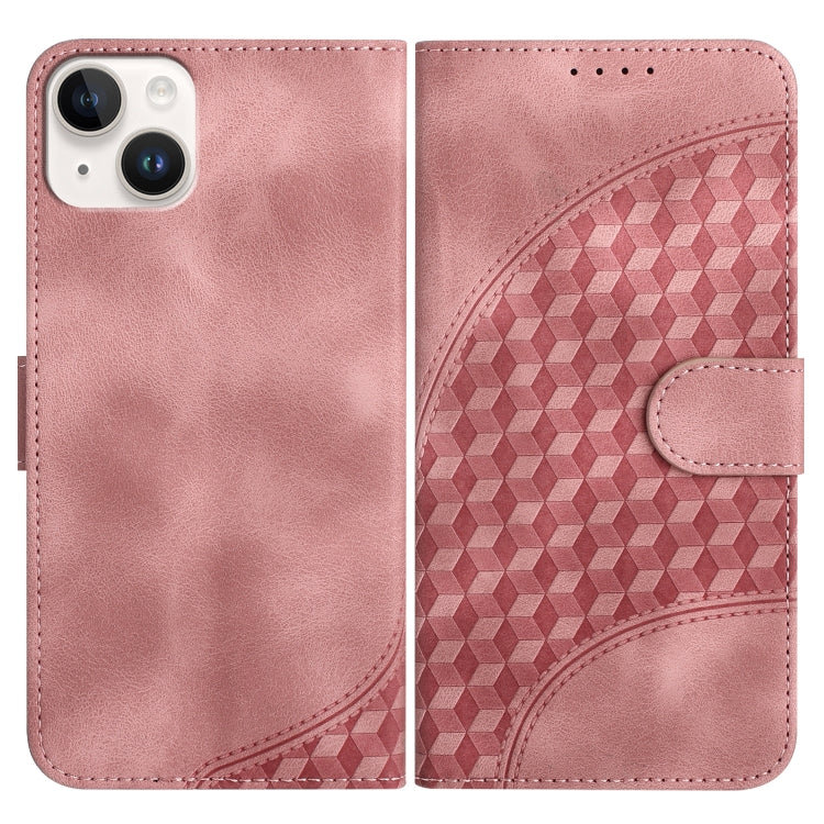 YX0060 Elephant Head Embossed Phone Leather Case with Lanyard