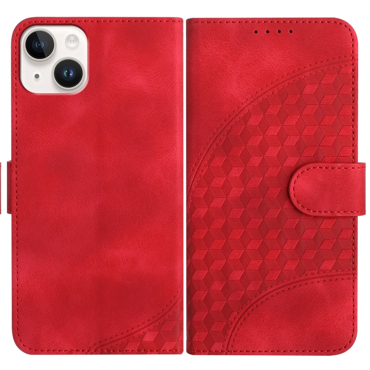 YX0060 Elephant Head Embossed Phone Leather Case with Lanyard